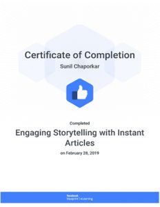 Engaging storytelling with instant Articles - Sonalta Digibiz